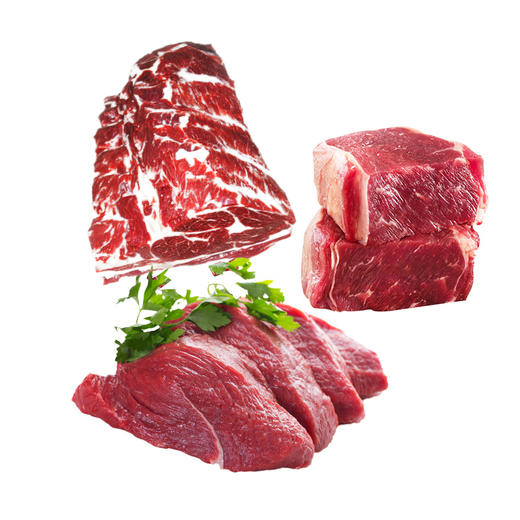 【德惠】大草原 牛羊肉组合套餐3kg（羊肉1kg、牛肉1kg、牛上脑1kg）偏远地区不发货 商品图0
