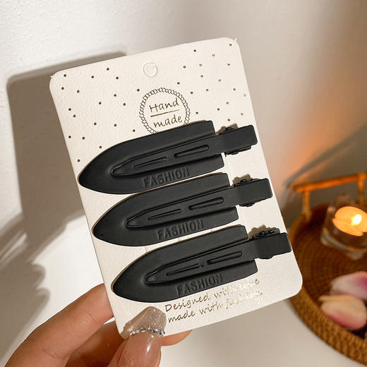 【清新甜美韩版边夹】韩国醋酸无痕发夹女秋冬侧边发卡鸭嘴卡子化妆刘海夹碎发夹子头饰 商品图14