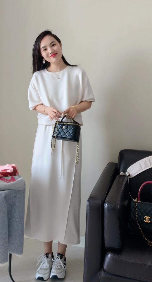 【空气棉上衣+开叉半裙】 运动休闲懒人套装 商品图2