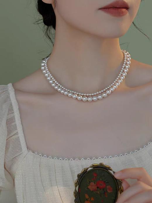 BAOFANDI宝梵迪奶油风贝珠项链 送妈妈送爱人戴上显气质 商品图4