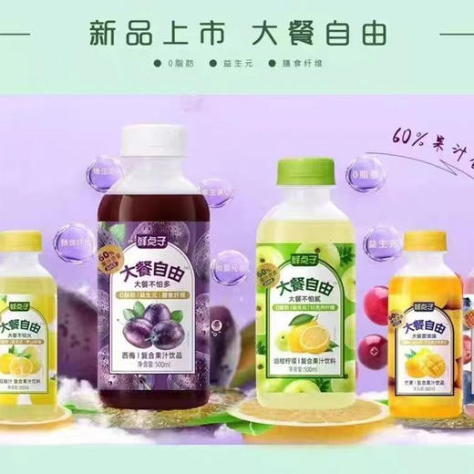 【3.9元/瓶】鲜点子复合果汁饮料500ml 商品图0