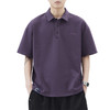 重磅Polo衫男生日系潮牌夏季宽松半袖简约男生咖啡色短袖翻领   AY-az8502【Z8502】 商品缩略图4
