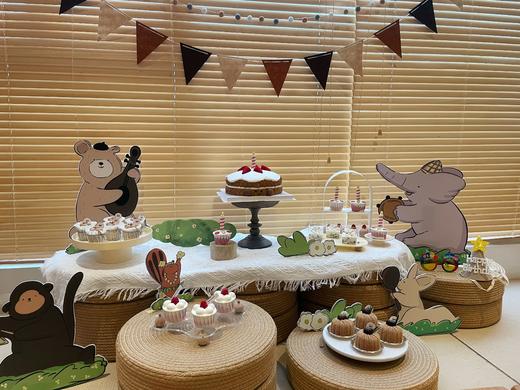 动物派对萌宝主题甜品台( 儿童周岁宴/ 闺蜜聚会/ 教培开业等） 商品图0