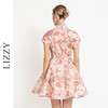 LIZZY优雅名媛千金宫廷风印花丝麻仙女风连衣裙7992 商品缩略图1