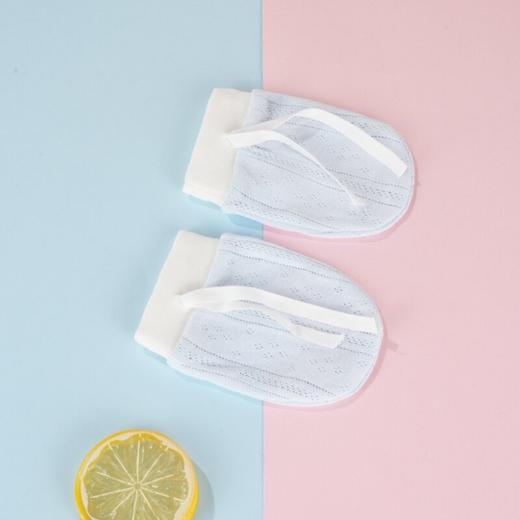 【新生儿防抓伤神器！】婴儿纯棉防抓手套0-12个月宝宝透气轻薄防护手套新生儿防啃咬薄款 商品图2