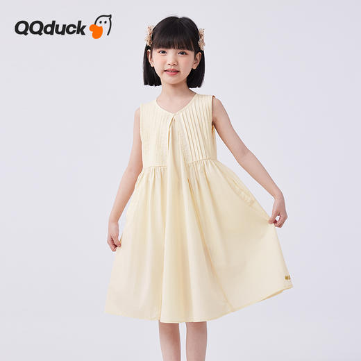 【120-160】【可可鸭】女童无袖纯棉连衣裙儿童背心裙（100%棉） 商品图4