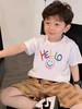 2件39.9元【童T】男童女童同款100%棉（HELLO笑脸款）印花T恤-喜出 商品缩略图0