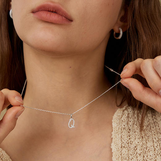 ARSIS银饰｜印记系列 艺术字母项链 商品图8