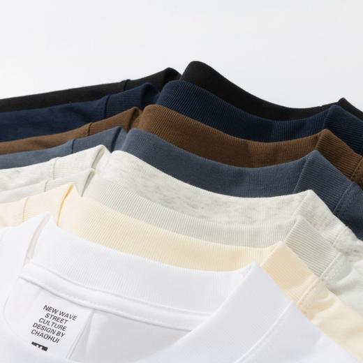 【超值！139.9任选2件！】舒适主义，重磅纯棉~重磅240克黑科技面料 索罗那速干凉感抗菌UV防晒短袖 男女同款纯色休闲宽松T恤夏天-QQ 商品图2