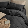 【水洗棉提花四件套】全棉提花水洗四件套纯色柔软亲肤床品套件裸睡 商品缩略图1