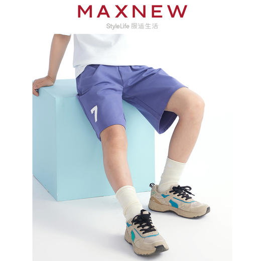 【短裤】童装空气感复古数字印花短裤 1N2344102 商品图3