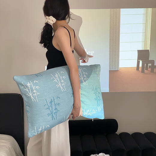 自然醒全棉针织棉提花夏被空调毯超柔裸睡针织夏凉被夏季薄款空调被盖毯可机洗MT 商品图2