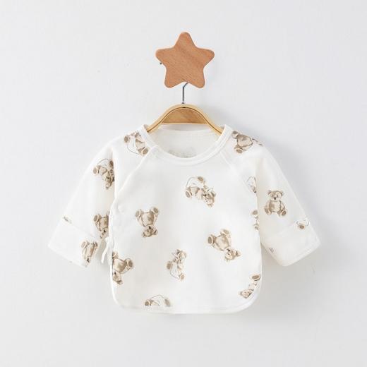 【柔软舒适 为呵护宝宝而生】新生儿半背衣宝宝无骨上衣春秋夏四季棉婴儿衣服初生儿和尚服秋衣 商品图3