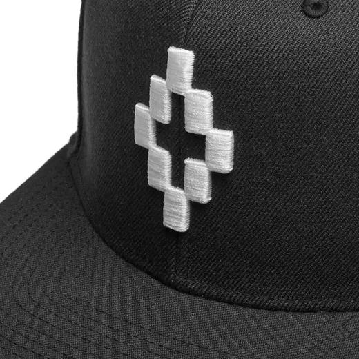 MARCELO BURLON 男士徽标刺绣棒球帽 黑色 CMLB002R190171261001 商品图3