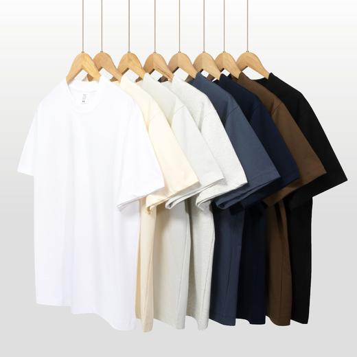 【超值！139.9任选2件！】舒适主义，重磅纯棉~重磅240克黑科技面料 索罗那速干凉感抗菌UV防晒短袖 男女同款纯色休闲宽松T恤夏天-QQ 商品图1