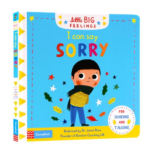 英文原版绘本 我可以说对不起 Litttle Big Feeling I Can Say Sorry 全英文版 纸板书 商品图3