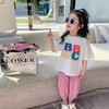 2件39.9元【童T】男童女童同款100%棉（BBCC彩色字母）印花T恤-喜出 商品缩略图1