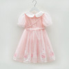 【赠送包包！】女童艾莎公主裙2024款夏装儿童冰雪奇缘洋气网纱裙宝宝短袖连衣裙 商品缩略图2