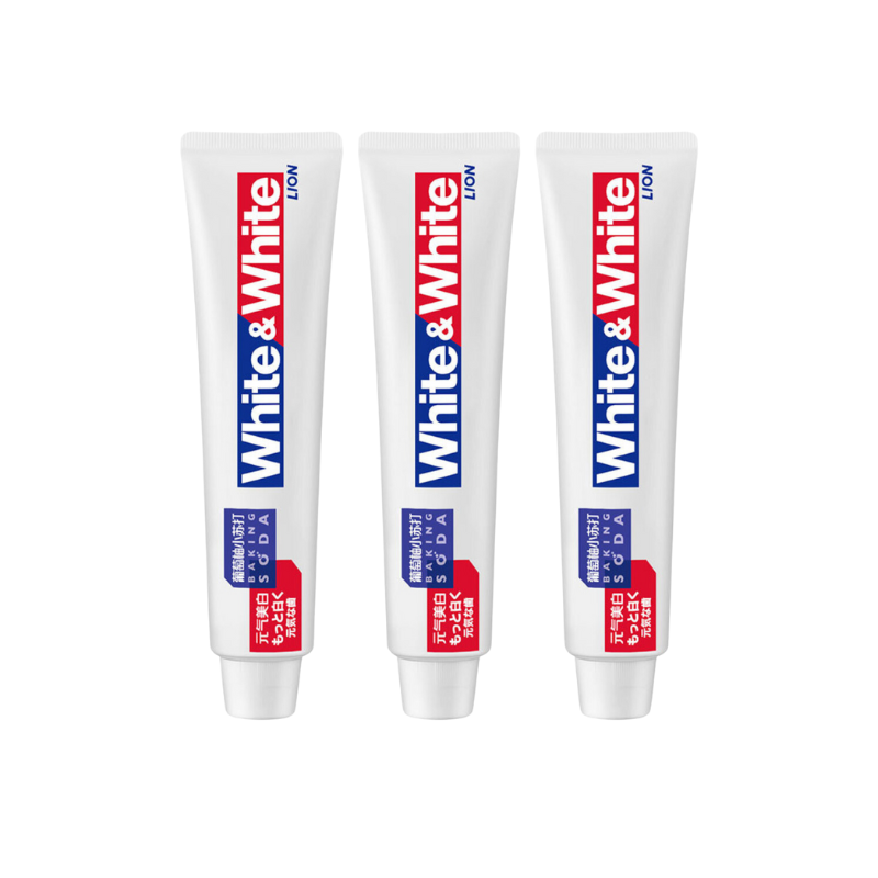 「牙齿🦷美白‘橡皮擦’」
 狮王大白牙膏每支120g　三支包邮发