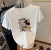 2件39.9元【童T】男童女童同款100%棉（背景米奇）印花T恤-喜出 商品缩略图0