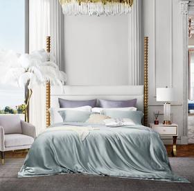 利路米百支纯色奥地利兰精天丝面料四件套 灰绿