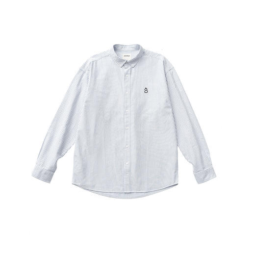 吃茶去chichaqu2024全棉牛津纺长袖衬衫宽松复古经典百搭 商品图0