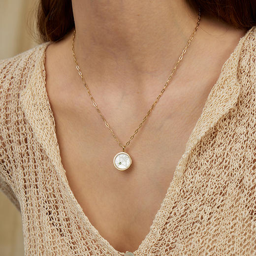 ARSIS银饰｜印记系列 浮雕星座圆牌项链 商品图3