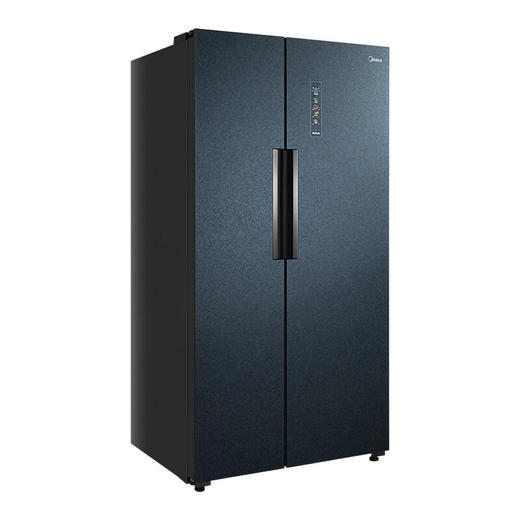 美的（Midea）603升对开门冰箱 微晶一周鲜19分钟急速净味高保湿风冷家用冰箱 BCD-603WKGPZM 深空蓝-星墨 商品图5