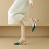 【预售5天】性感高跟鞋尖头细跟女鞋，拼色搭扣包头后空凉鞋NDXC&6387-1 商品缩略图4