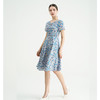 司歌圆领印花碎花连衣裙短袖优雅EA891334X 商品缩略图1