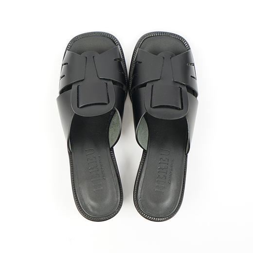 HEREU Ancora Squared Heeled Slide 女士粗跟方头拖鞋 高跟凉鞋 商品图2