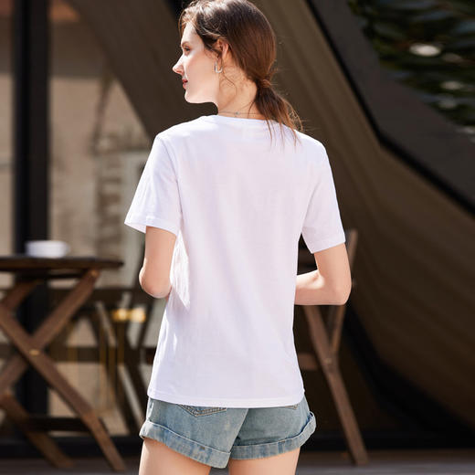 【69元/3件】【三件起拍】SIIJJEYY夏季新款13色马卡龙色系T恤舒爽全棉彩色T恤男女同款情侣款圆领设计微宽松版型遮肉显瘦 商品图7