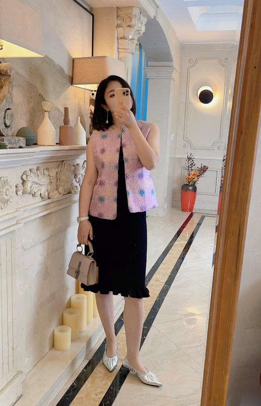 花花团篙端定制手工制作小羊皮鞋，精巧小猫跟鞋，日常舒适好走路，皮质柔软细腻，双色可选，时髦精的必选项，上脚chao享受，优雅好搭👍🏻 商品图5