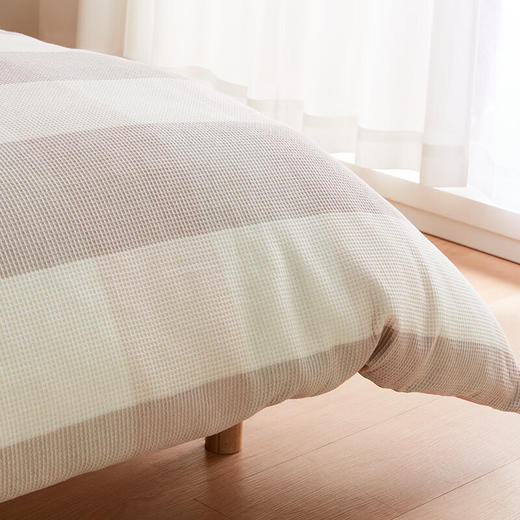 华夫格被套 知奕 浅摩卡色 双人 商品图3