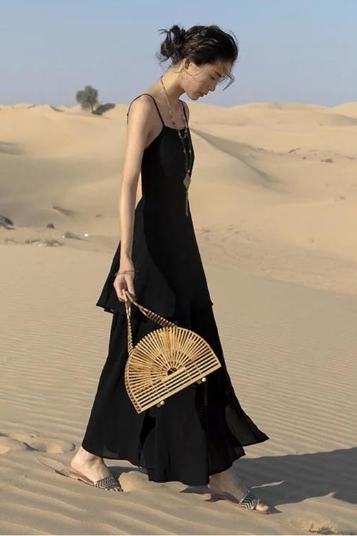 MIGU/弥古 吊带露背连衣裙 12126 商品图6