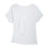 西嘉C+IMPRESS/西嘉时髦不对称侧开衩圆领短袖百搭显瘦高支醋酸棉T恤T2401086 商品缩略图4