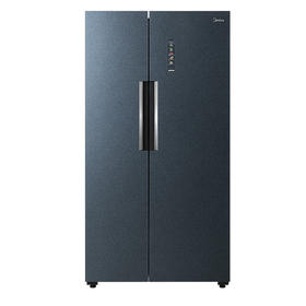 美的（Midea）603升对开门冰箱 微晶一周鲜19分钟急速净味高保湿风冷家用冰箱 BCD-603WKGPZM 深空蓝-星墨