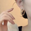 TZF-时尚碎银子独特圈圈耳环女小众轻奢高级感耳钉2024新款爆款耳饰潮 商品缩略图1