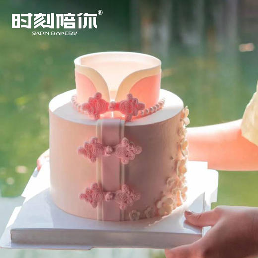 【母亲节专属】中式翻糖旗袍 女神生日蛋糕1.5磅 商品图0