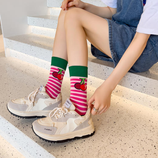 【59元3双】时尚袜系列中长筒[2412509] 商品图1