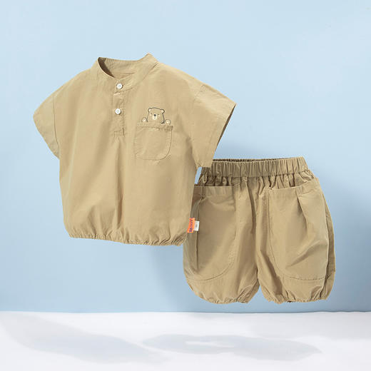 贝贝怡2024夏季新款薄款透气纯棉短袖&短裤ZB2DT038 商品图0