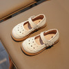 【春夏洋气镂空小皮鞋】新款小香风洞洞小皮鞋，魔术贴设计穿脱方便，柔韧鞋底耐磨防滑舒适透气外出外穿女童鞋QQ 商品缩略图3