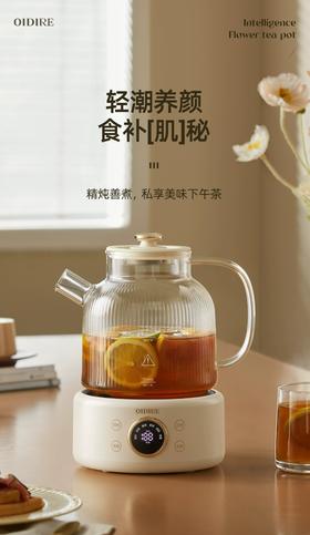 OIDIRE 多功能 办公室 玻璃花茶壶 1000ml