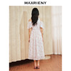 MAXRIENY浪漫度假连衣裙2024春季新款甜美长裙挂脖露肩荷叶袖裙子(货号:MS85DR071) 商品缩略图3