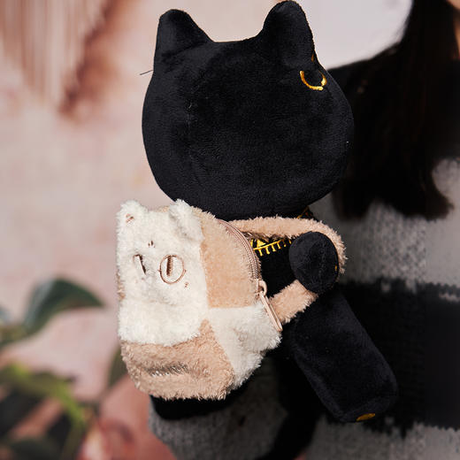 大英博物馆 盖亚·安德森猫和她的朋友们系列 零钱包 耳机包 毛绒挂件 米色 灰色 商品图1