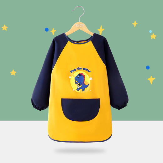 【防水防油 透气不闷】罩衣儿童防水画画衣幼儿园印制罩衣画室印字防水反穿衣男女 童围裙 商品图8