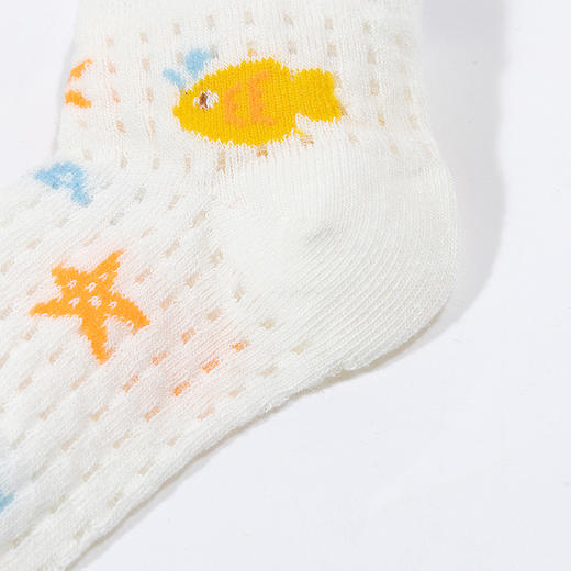 贝贝怡男童袜子春夏薄款休闲亲肤萌趣儿童袜子男ZB5DP018 商品图4