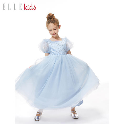 ELLEKIDS 童装 “在逃”公主网纱亮片连衣裙 商品图1