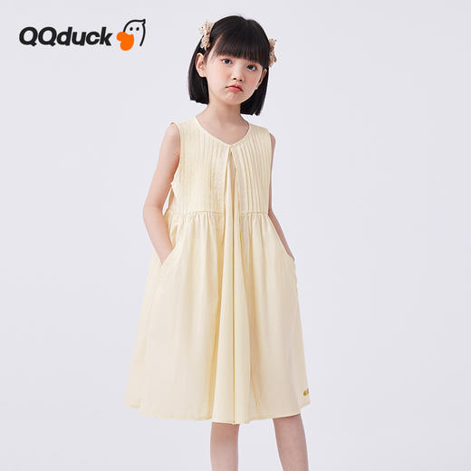 【120-160】【可可鸭】女童无袖纯棉连衣裙儿童背心裙（100%棉） 商品图5