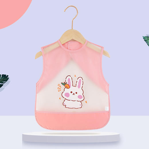 【百变保护衣 吃饭好搭档】夏季儿童罩衣宝宝吃饭围兜防水防脏小孩围裙男女无袖婴儿反穿护衣 商品图7